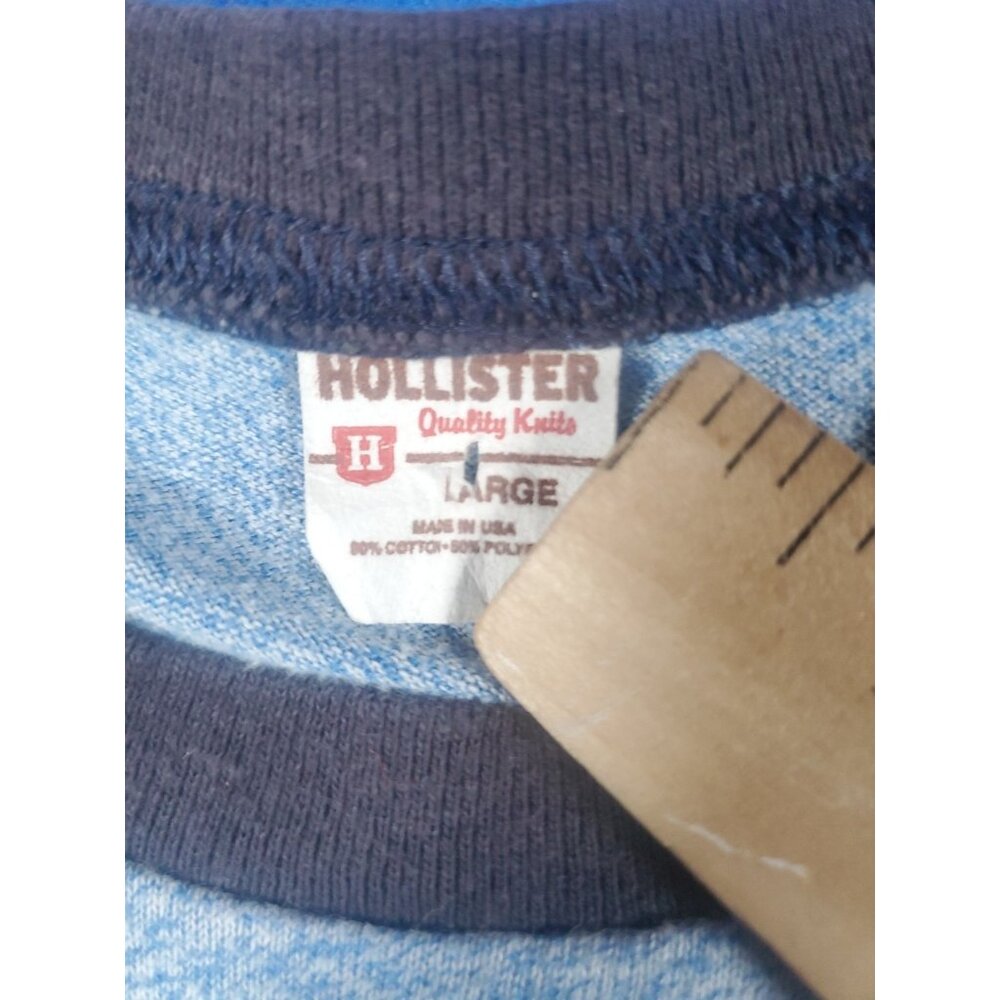 Vintage Hollister Ocean Beach Blue T-Shirt Men's Size Large - Picture 8 of 14